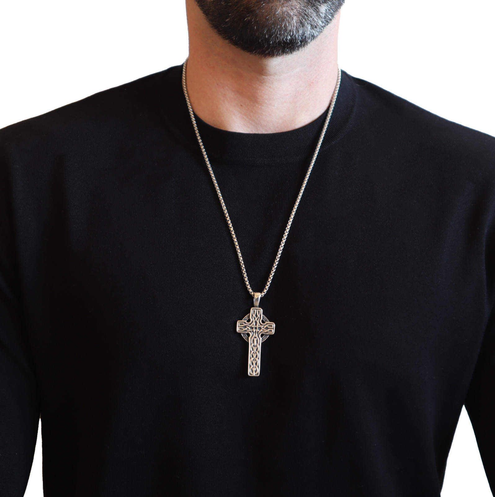 Necklace Silver Stainless Steel - Image 3