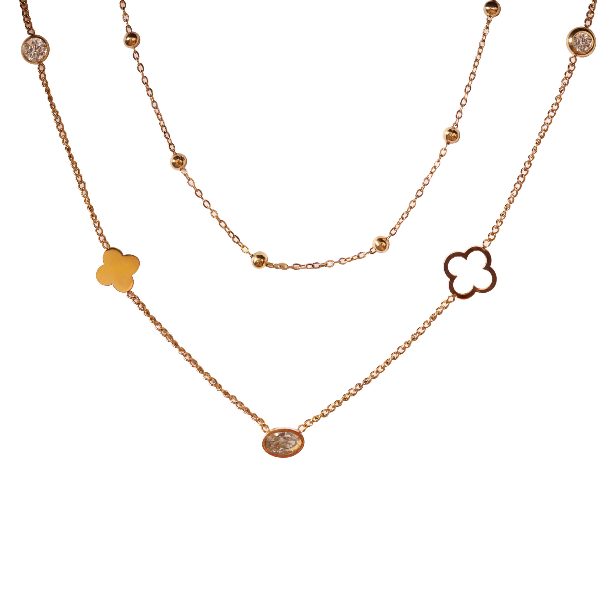 VC&A Double Necklace Gold - Image 2